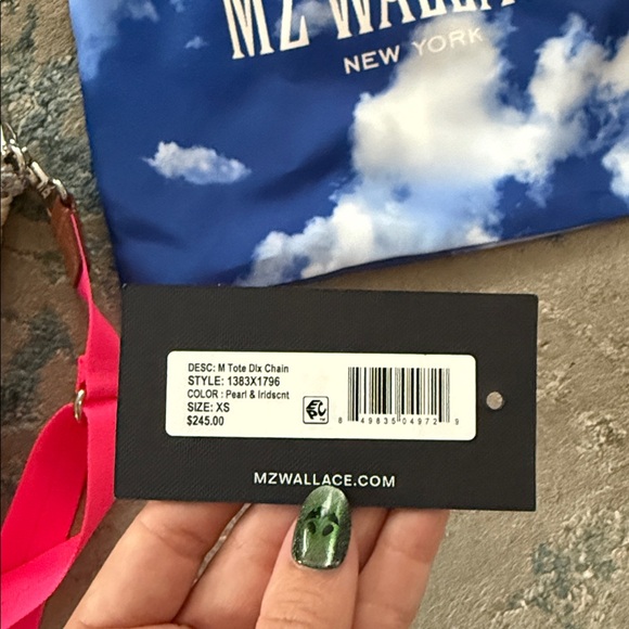 MZ Wallace Mini Metro Tote Deluxe- Pearl & Iridescent - Picture 8 of 8